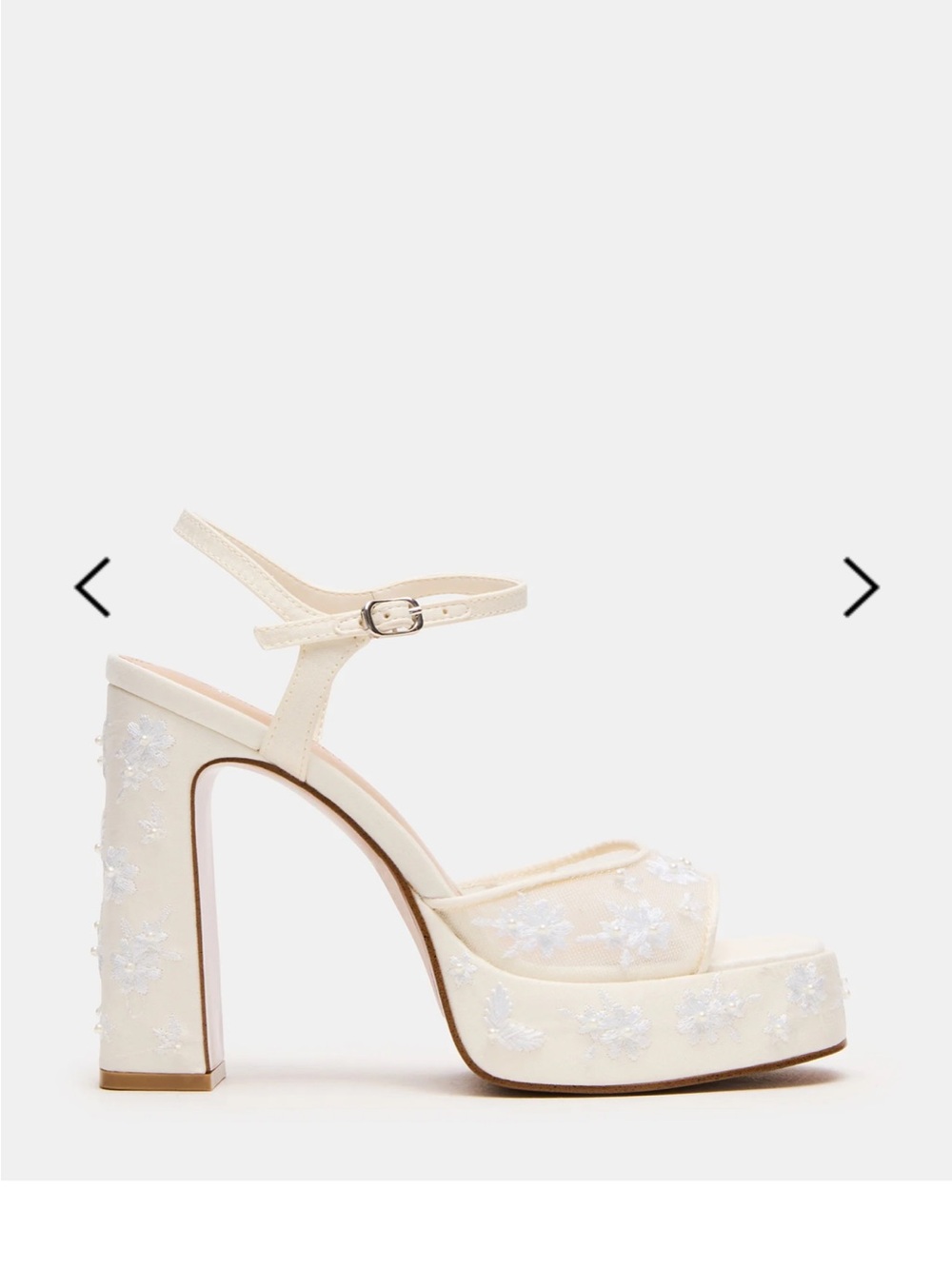 Steve Madden LIANDRA EMBELLISHED WHITE MESH